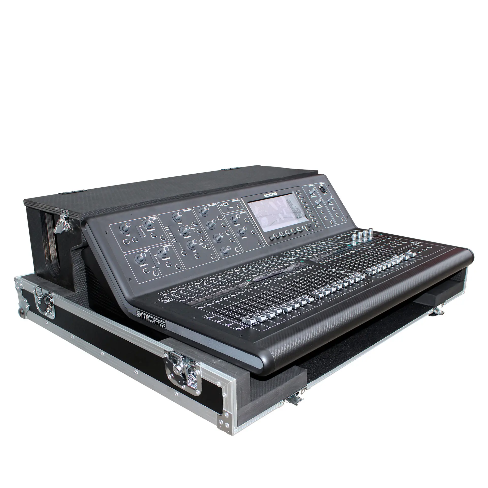 Flight Case for Midas M32 Console with Doghouse and Wheels