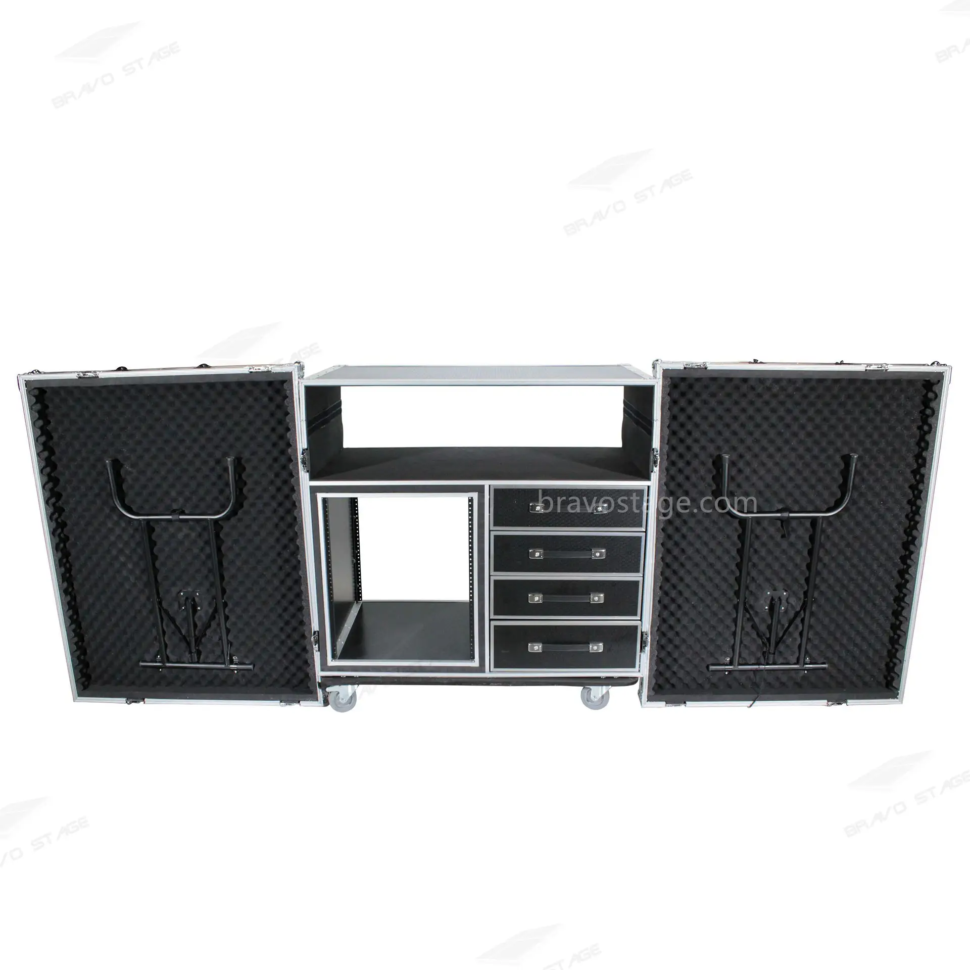 12U Shockproof Rack Mixer Console Case