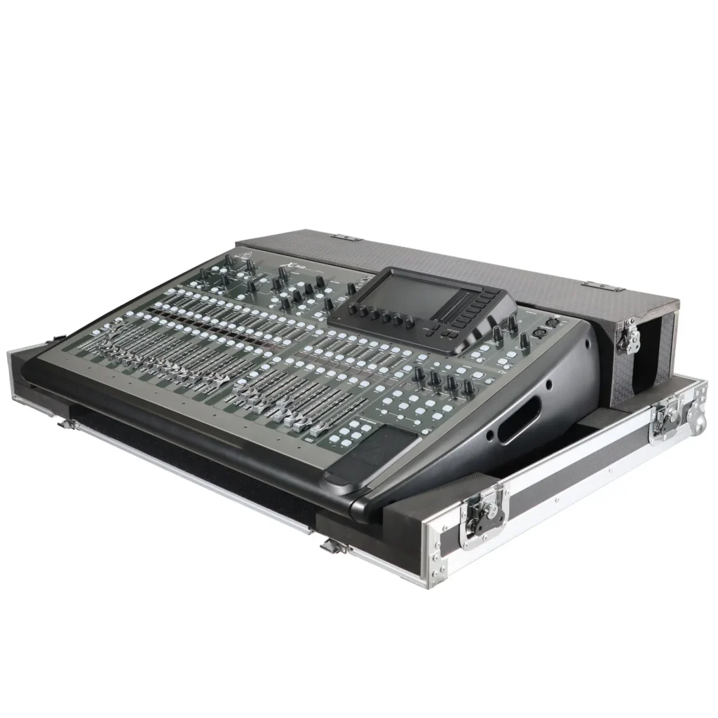 Red Color Behringer X32 Console Flight Case with Doghouse