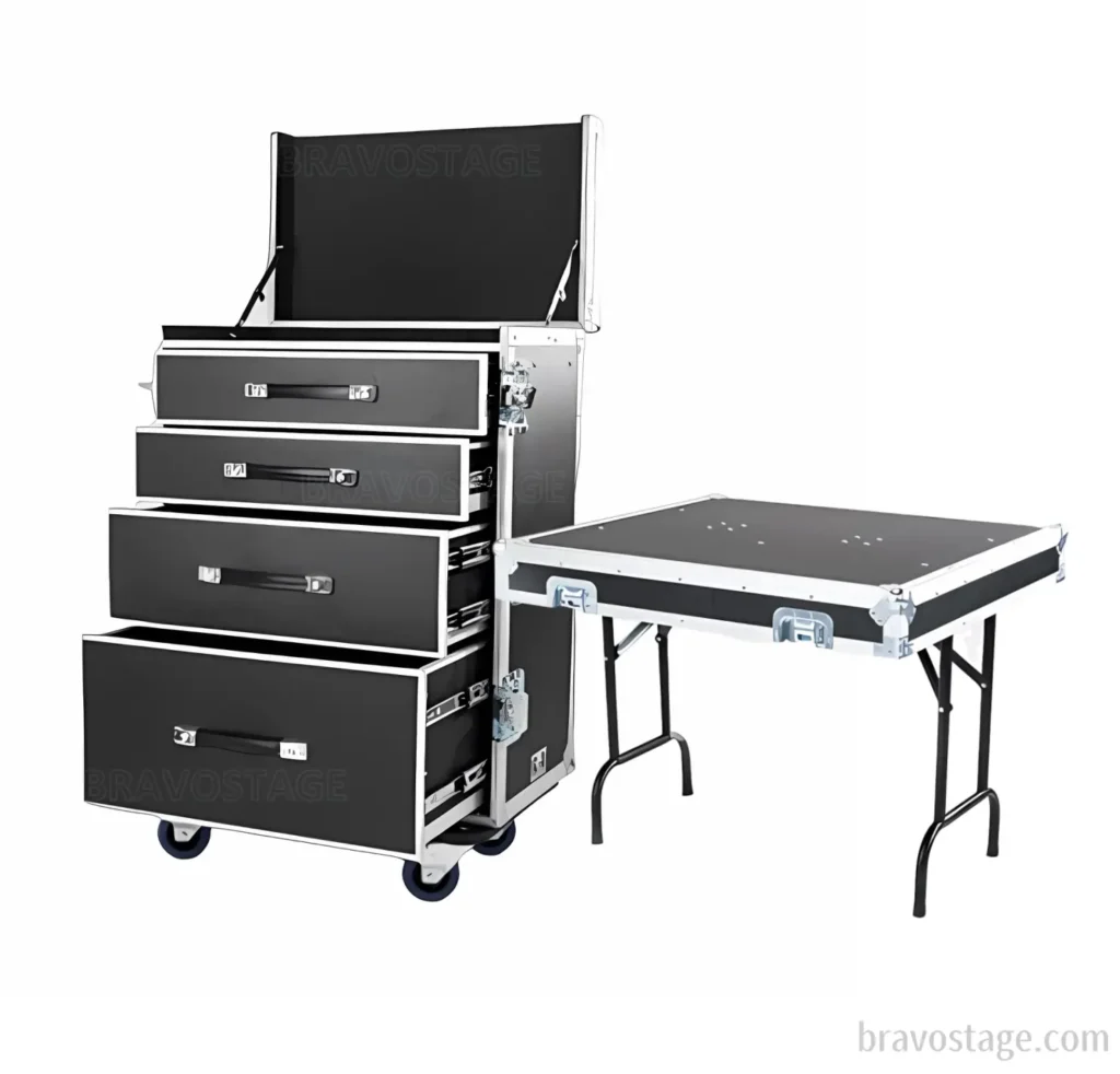 4 DRAWER WORKBOX WITH TABLE TOP LID FRONT LID TABLE