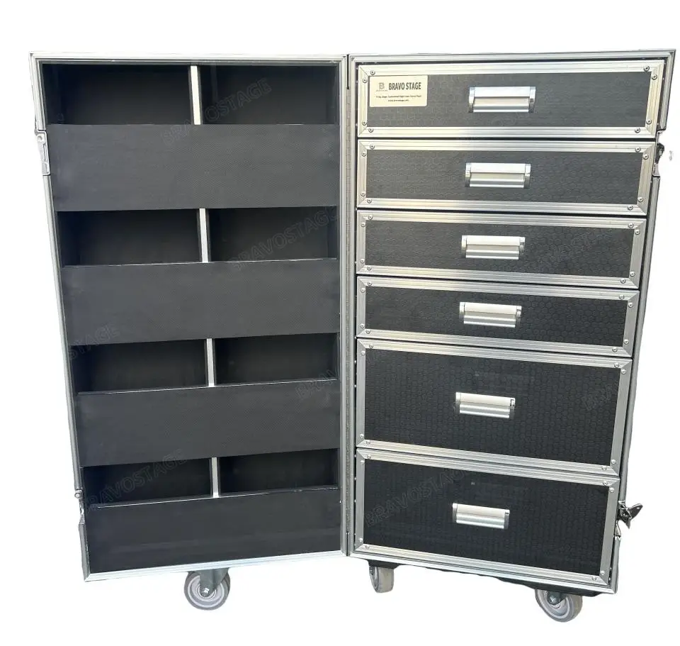 Custom 6 Drawers Road Case
