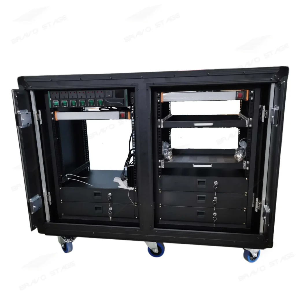 Double SLAM Rack Case with Drawers 32U