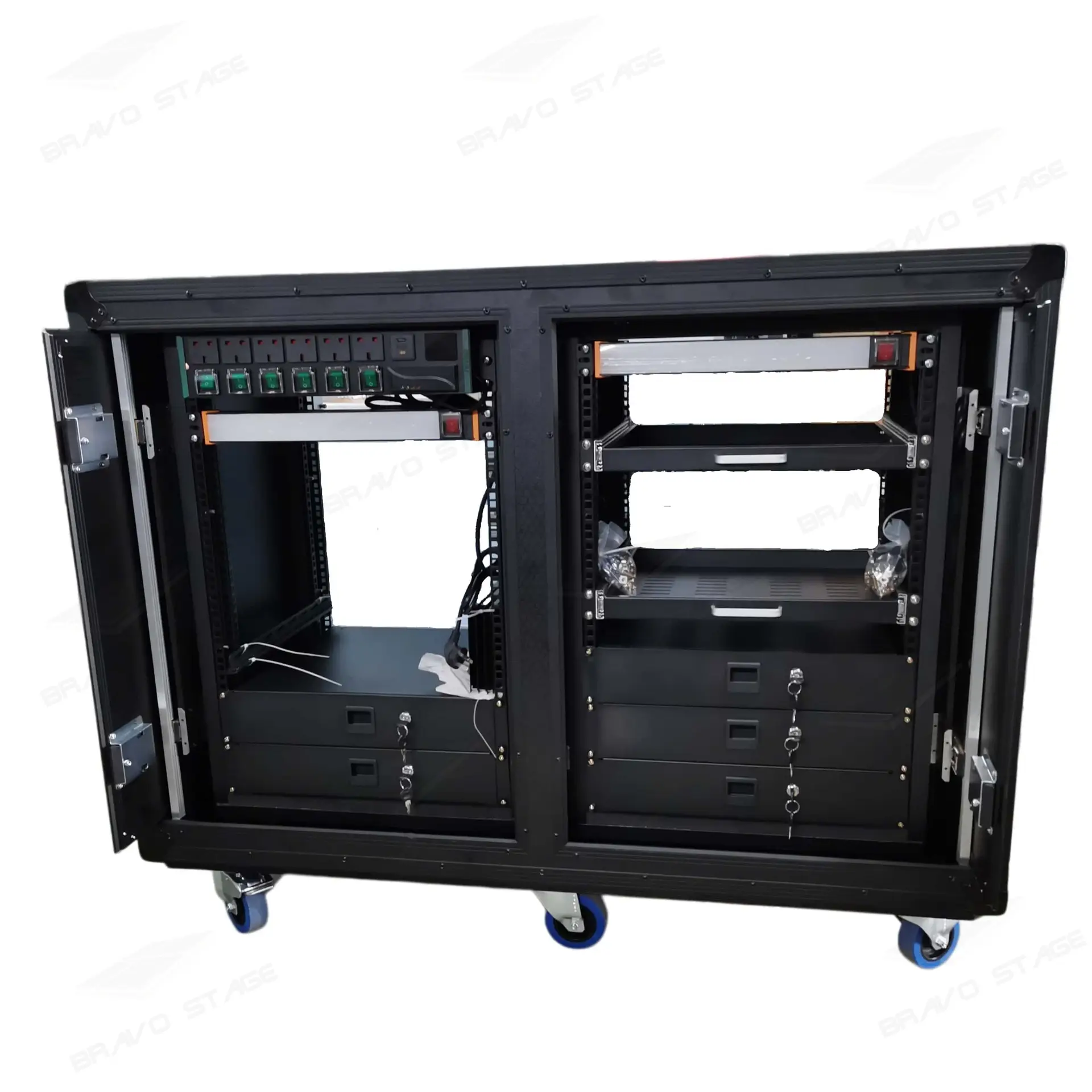 Double SLAM Rack Case with Drawers 32U