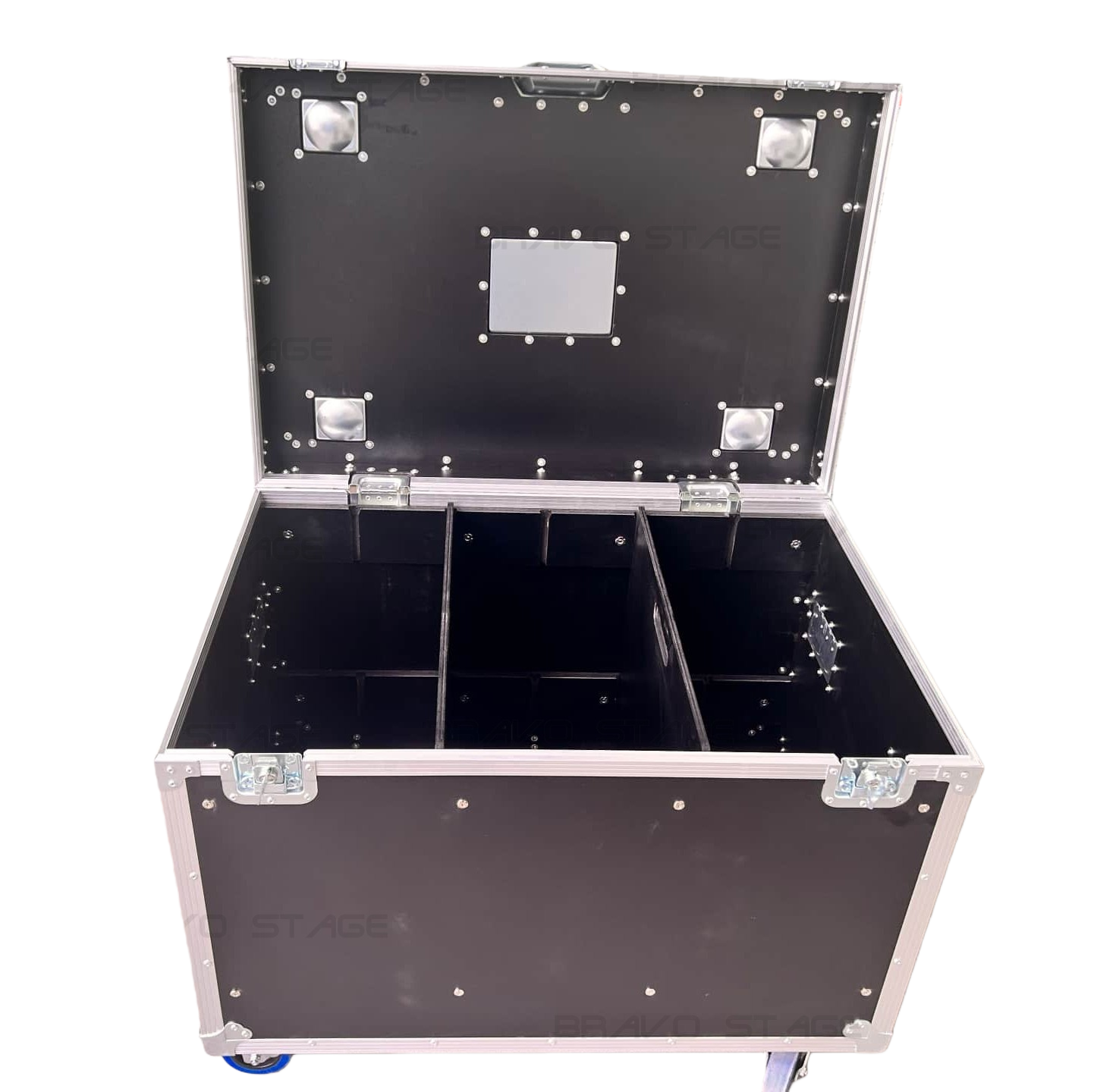 ATA Storage Cable Flight Case with Dividers-35″ x 28″ x 30″