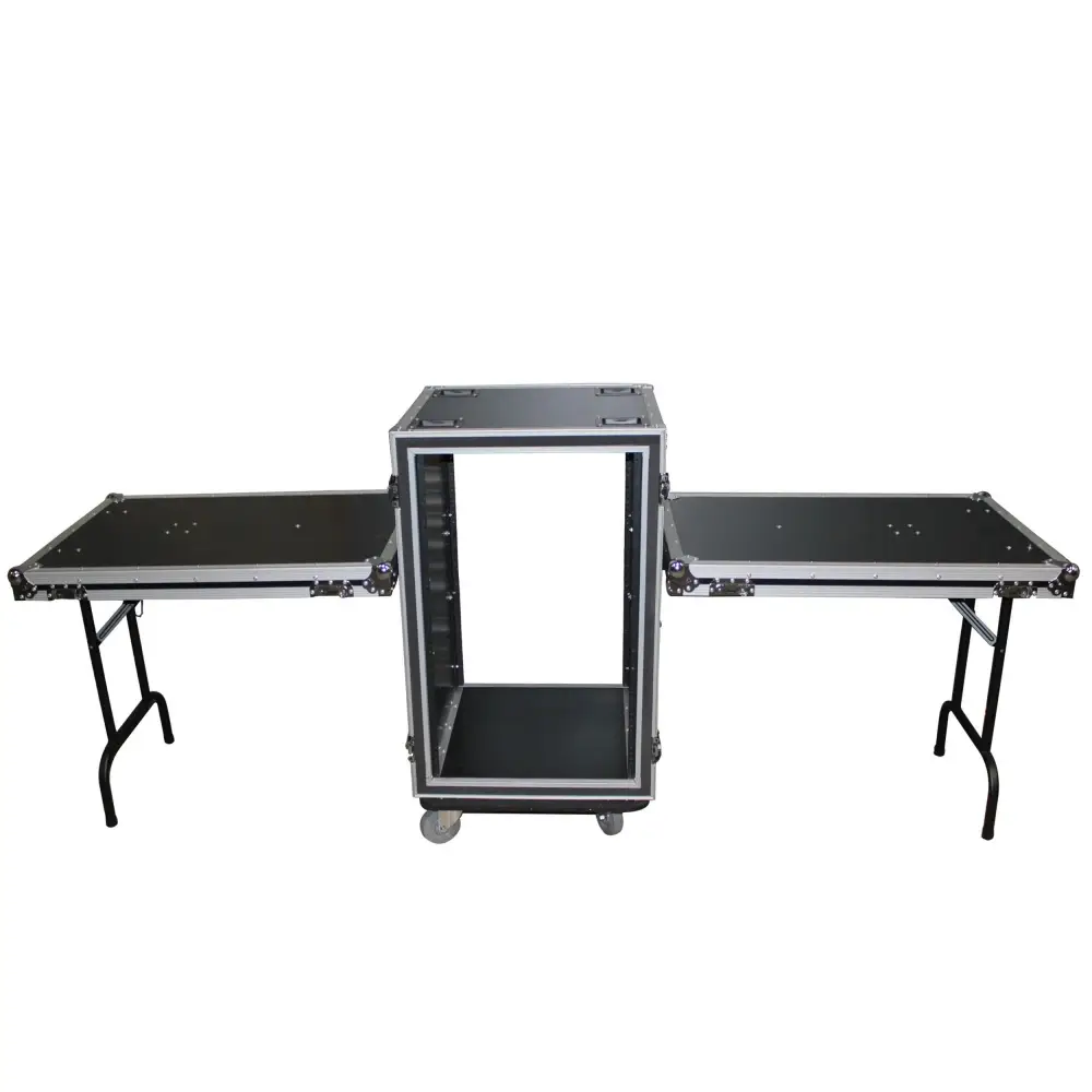 14U Shockproof Rack Case Dual Side Tables
