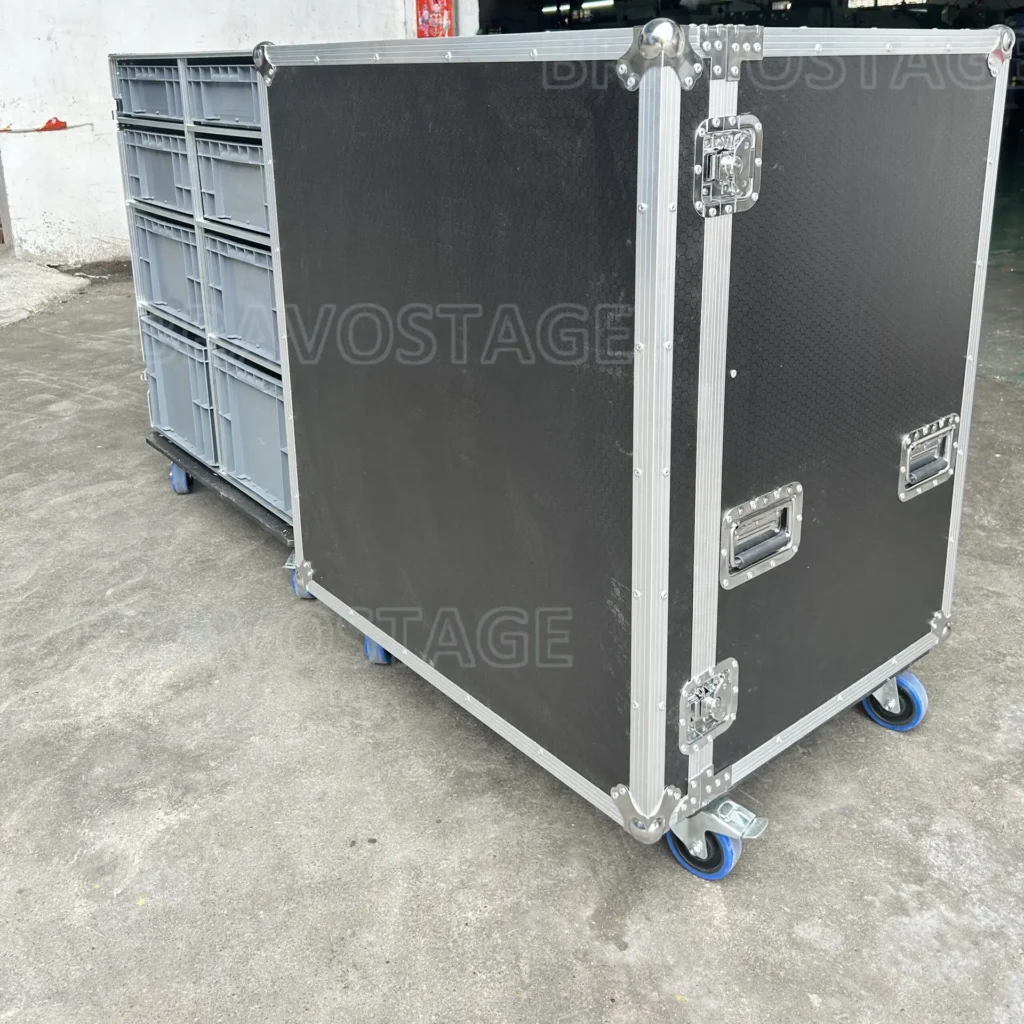 Custom Large Production Flight Case With 8 Trays