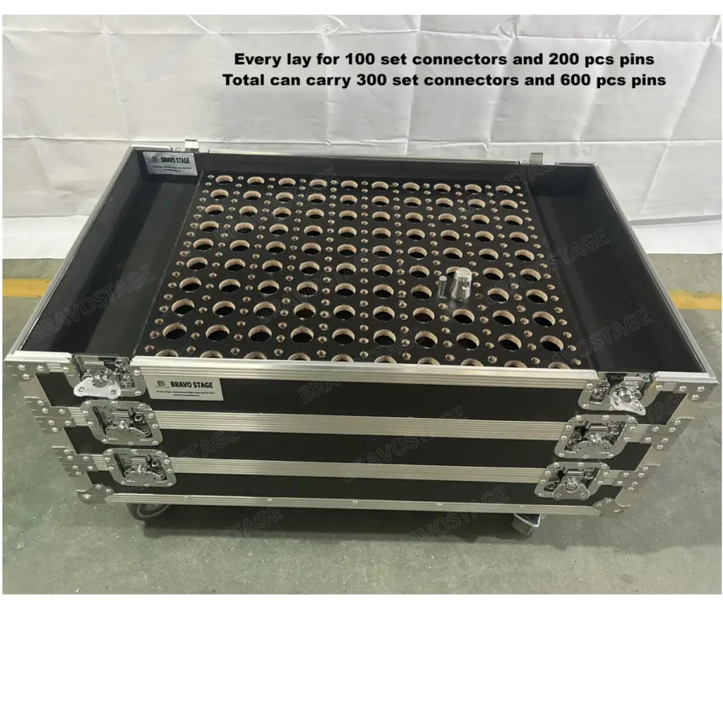 Spigot Truss Connectors and Pins Rack Case