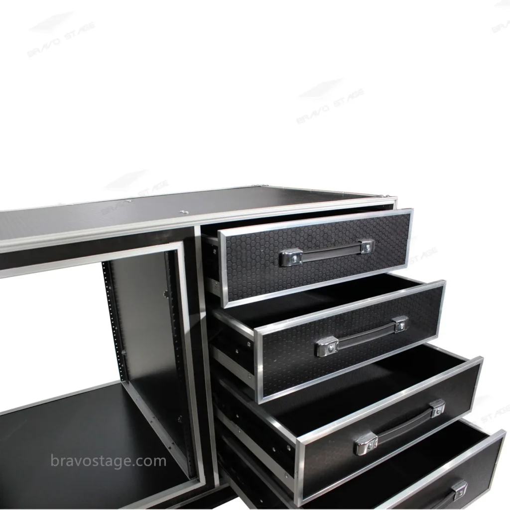 12U Shockproof Workstation Case With Drawers
