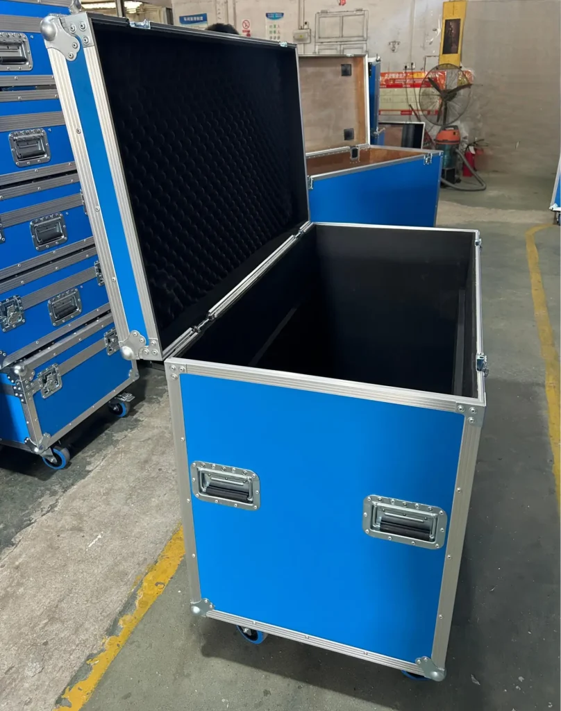 Blue Heavy-Duty Utility Flight Case with Tray