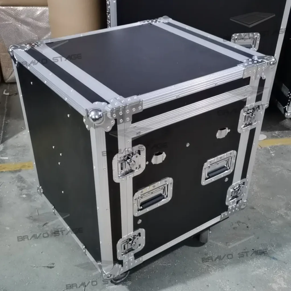 7U Space Shockproof Rack Case with Mixer Top