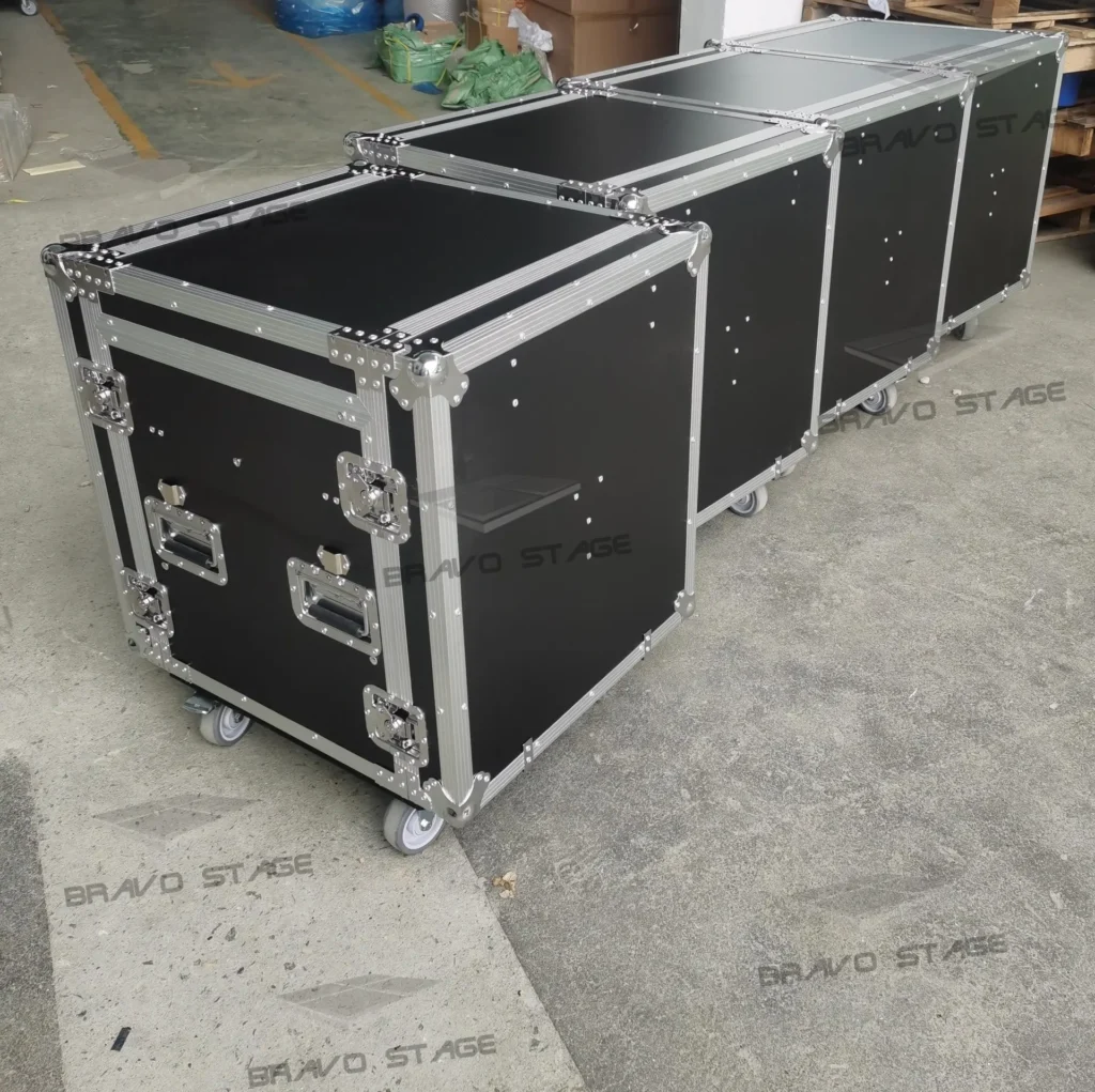 7U Space Shockproof Rack Case with Mixer Top