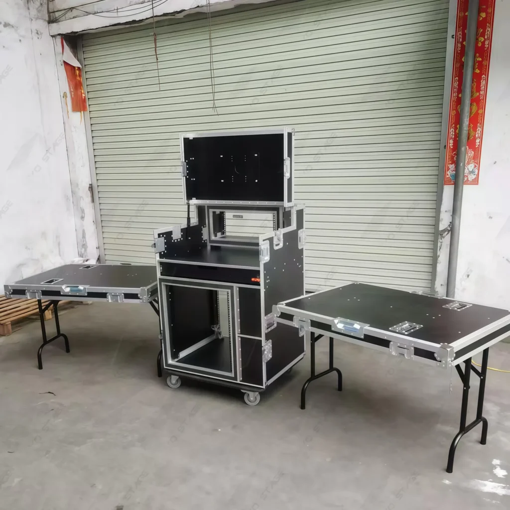 Mobile AV Broadcasting Streaming Recording Studio Workstation Case