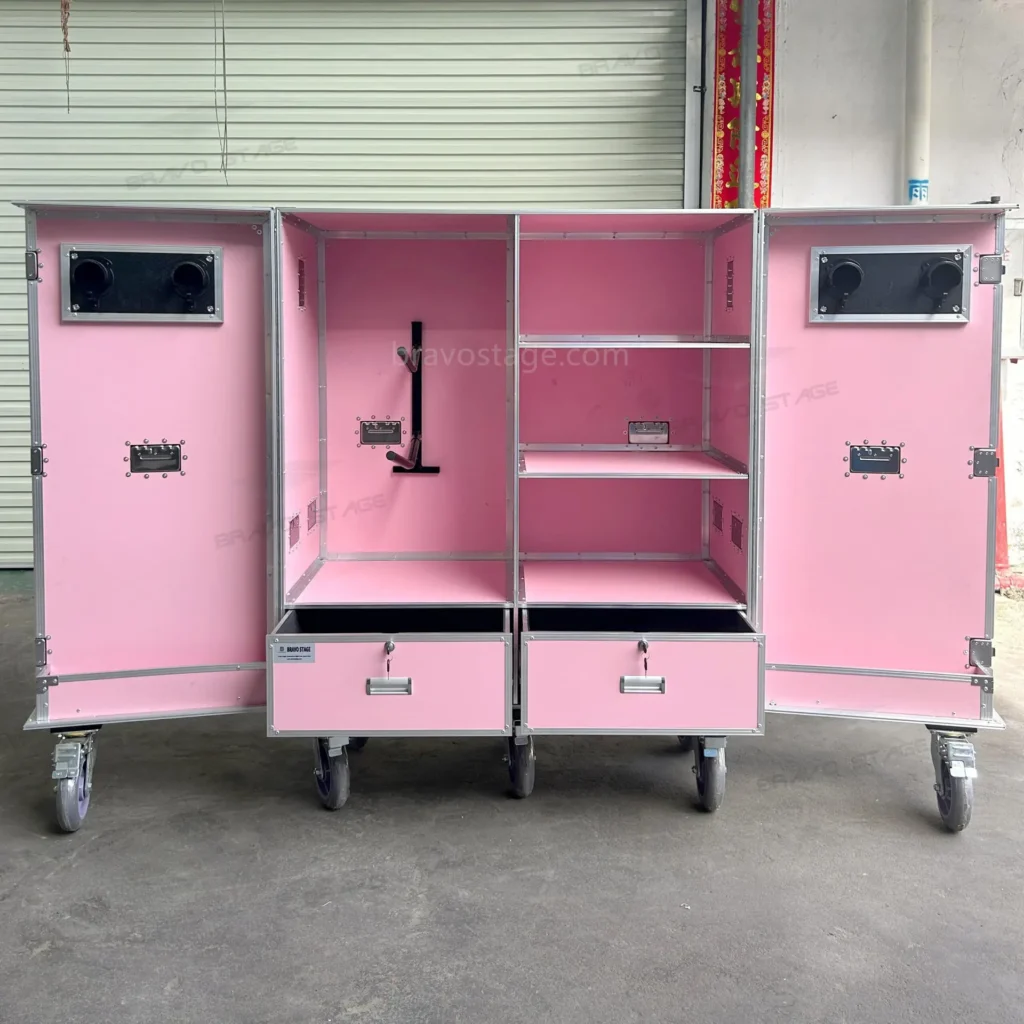 Pink Color Horse Equipment Storage Flight Case