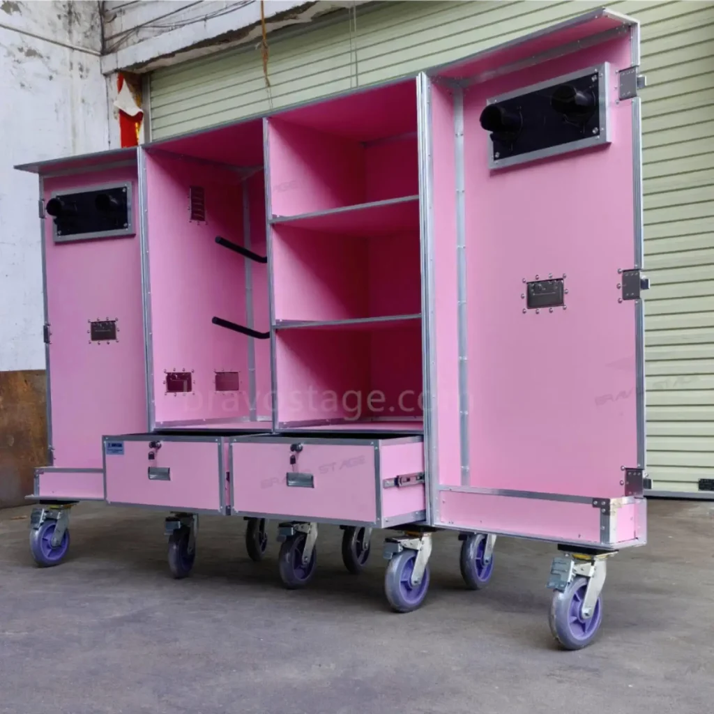 Pink Color Horse Equipment Storage Flight Case