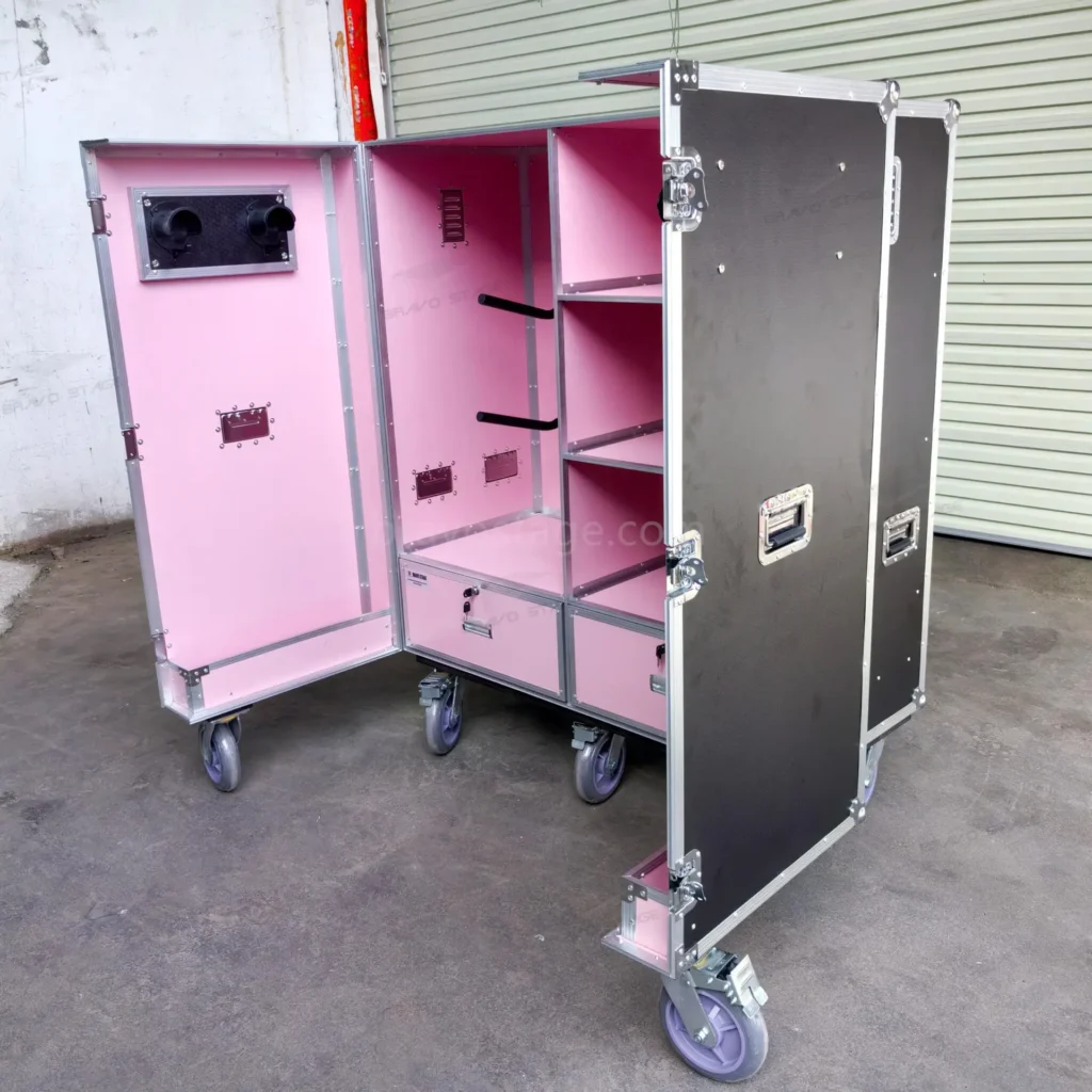 Pink Color Horse Equipment Storage Flight Case