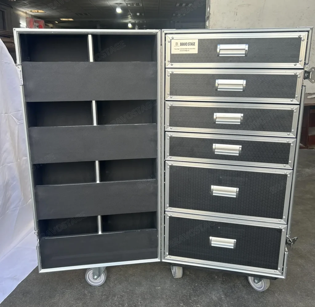 Custom 6 Drawers Road Case