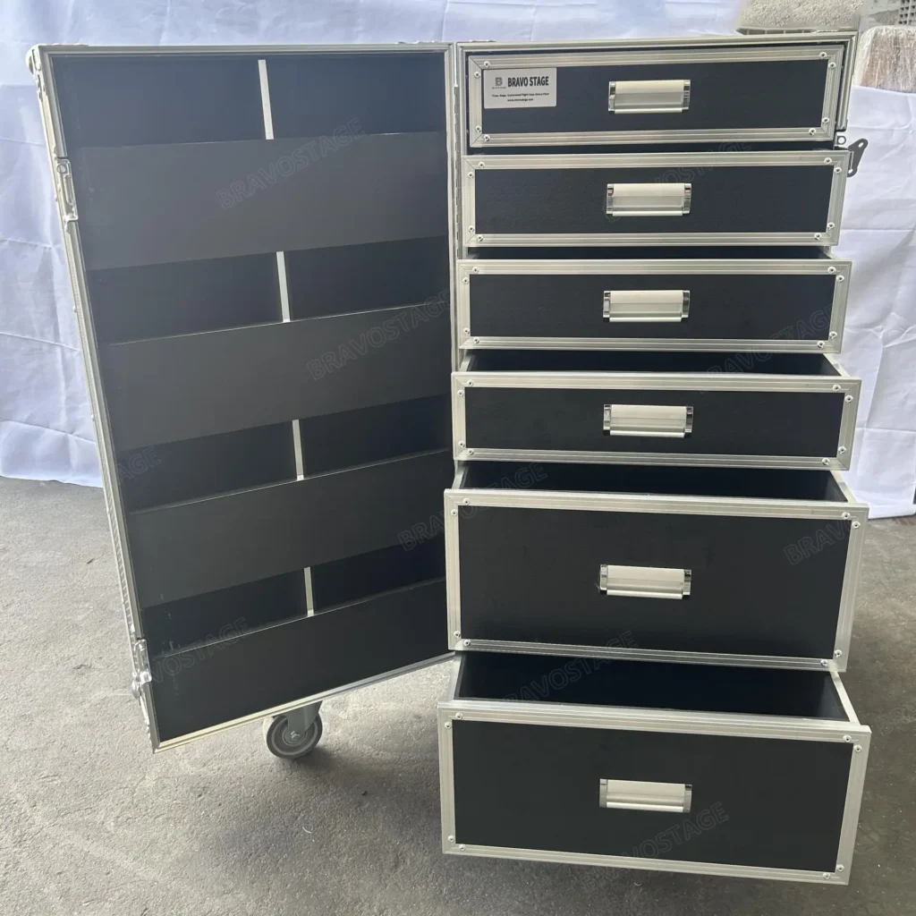 Custom 6 Drawers Road Case