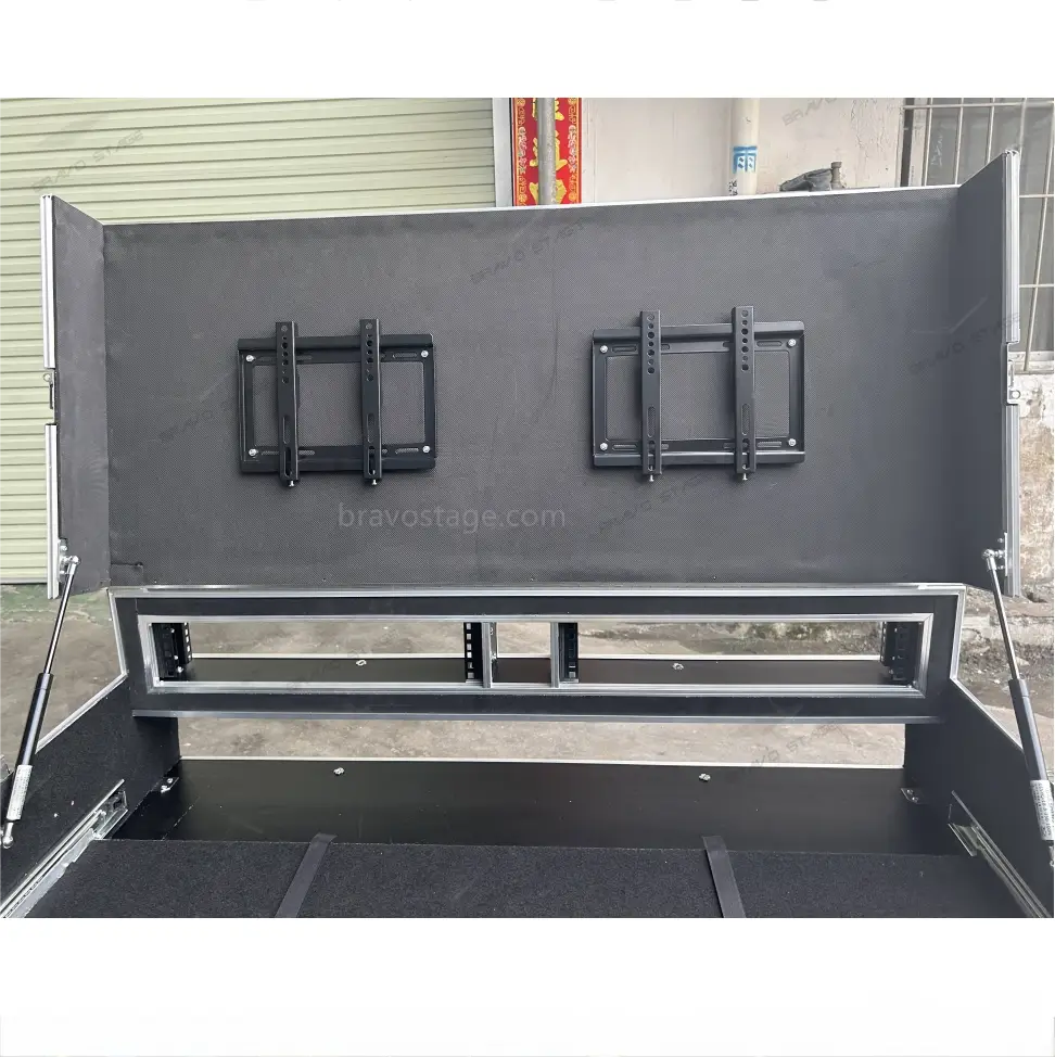Mobile Video DJ Production Workstation Flight Case