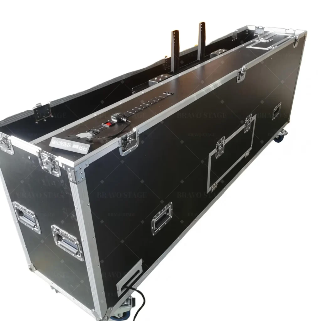 Motorized Universal Flight Case For Flat Panel Monitor LED LCD TV Dual 80″