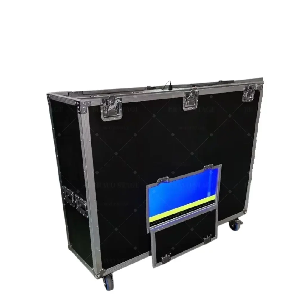 Motorized Universal Flight Case For Flat Panel Monitor LED LCD TV Dual 50″