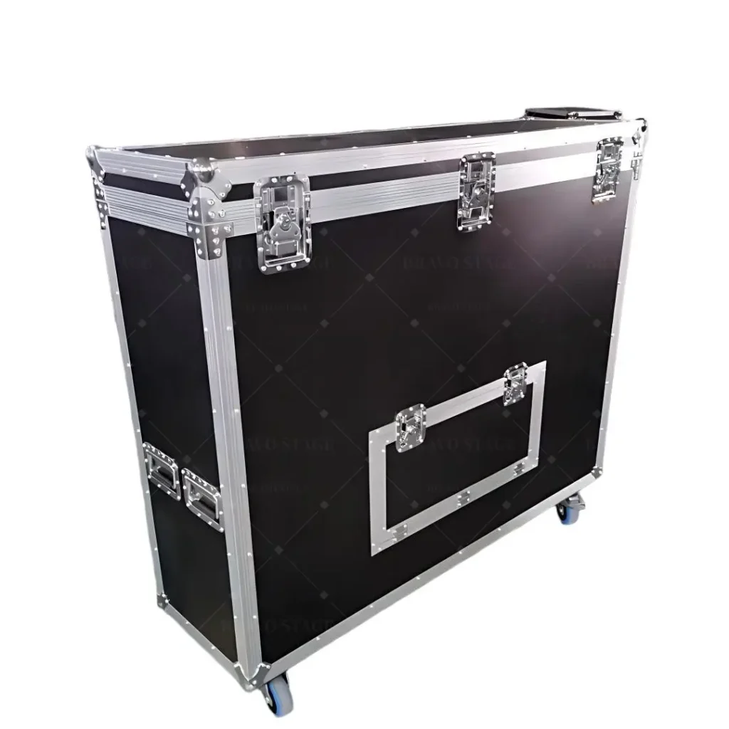 Motorized Universal Flight Case For Flat Panel Monitor LED LCD TV Dual 50″