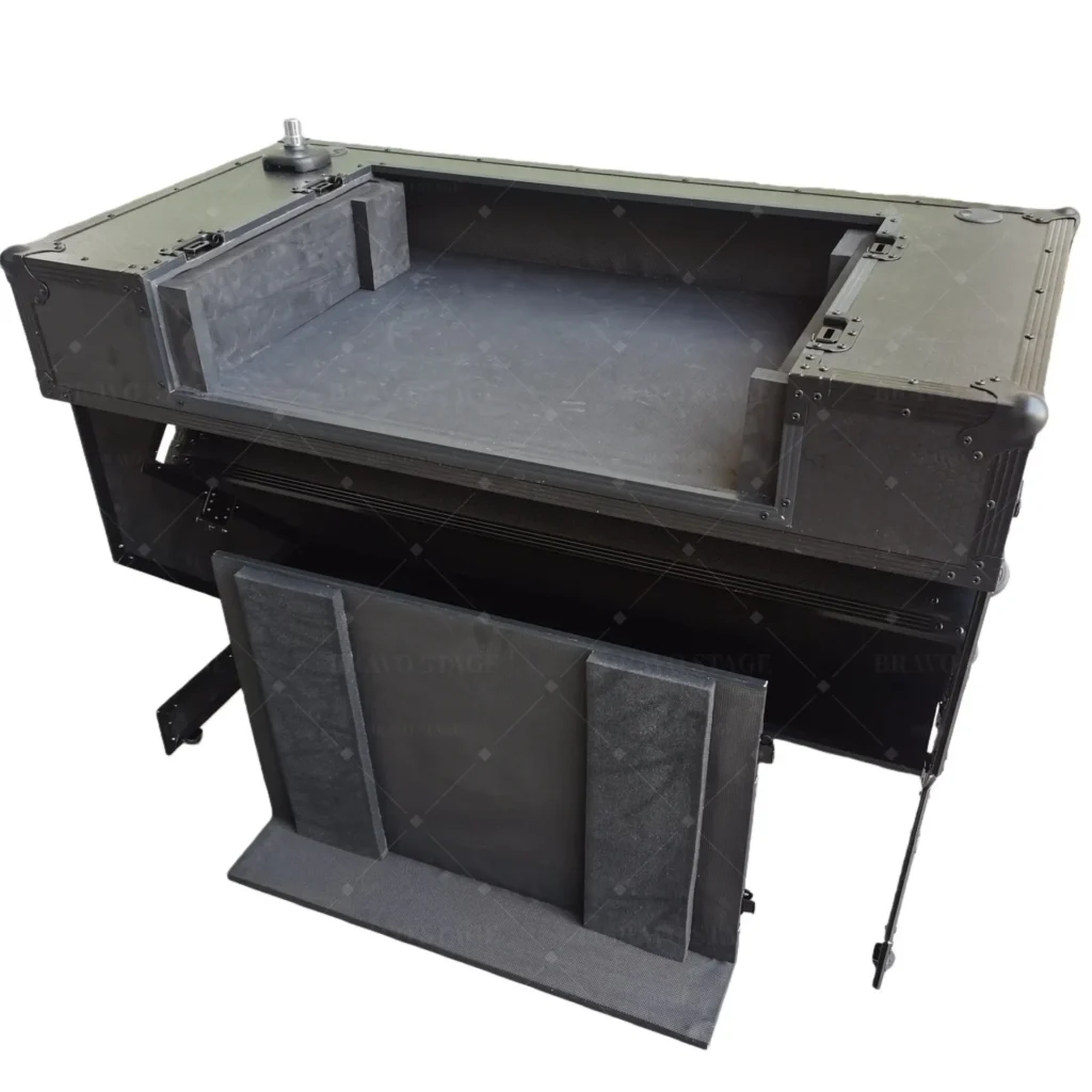 ATA Flight Case Folding DJ Z-Table Mobile Workstation