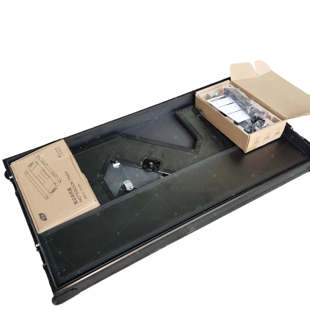 ATA Flight Case Folding DJ Z-Table Mobile Workstation