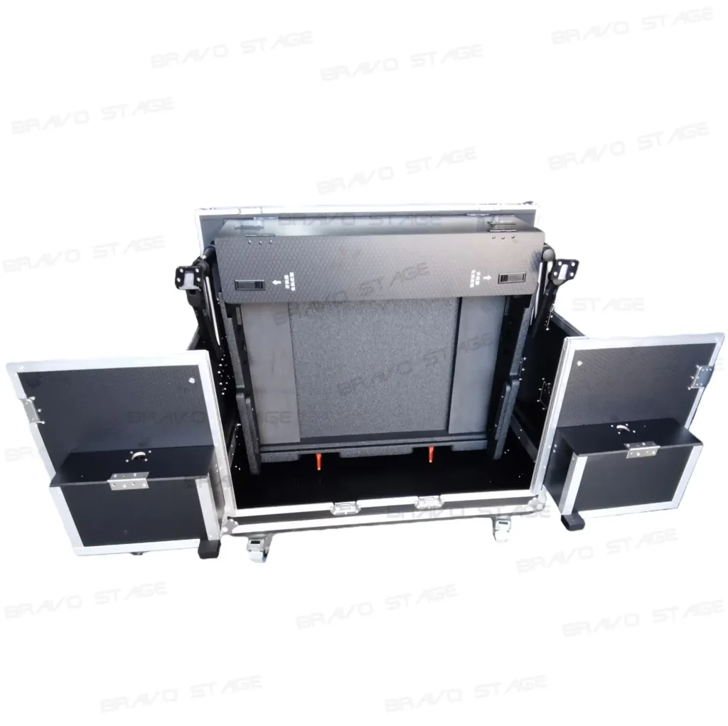 Flip-Ready Hydraulic Flight Case for Grand MA Digital Audio Consoles