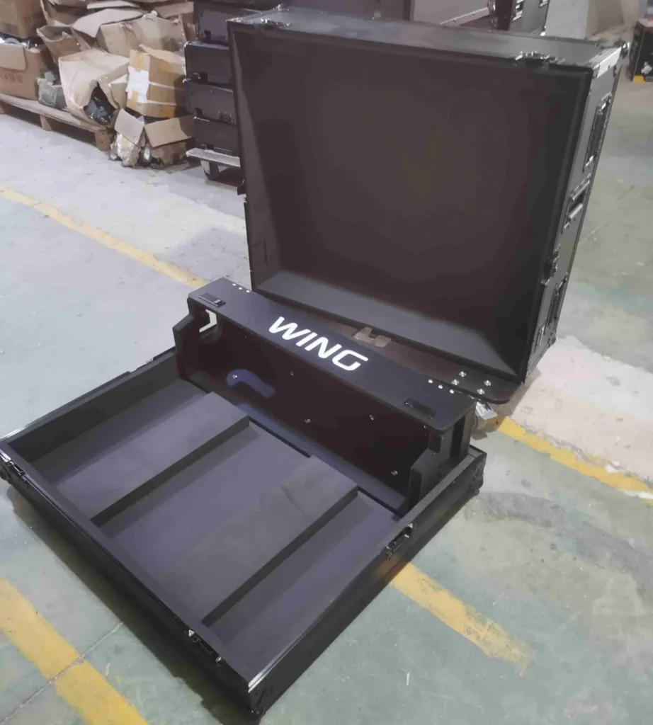 Black Color Behringer Wing Flight Case with doghouse