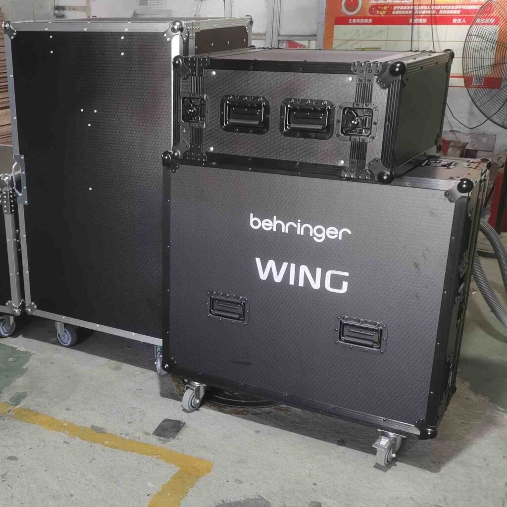 Black Color Behringer Wing Flight Case with doghouse