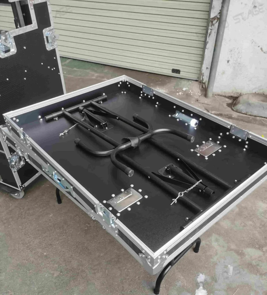 2X12U Mobile AV Broadcasting Streaming Recording Studio Workstation Case