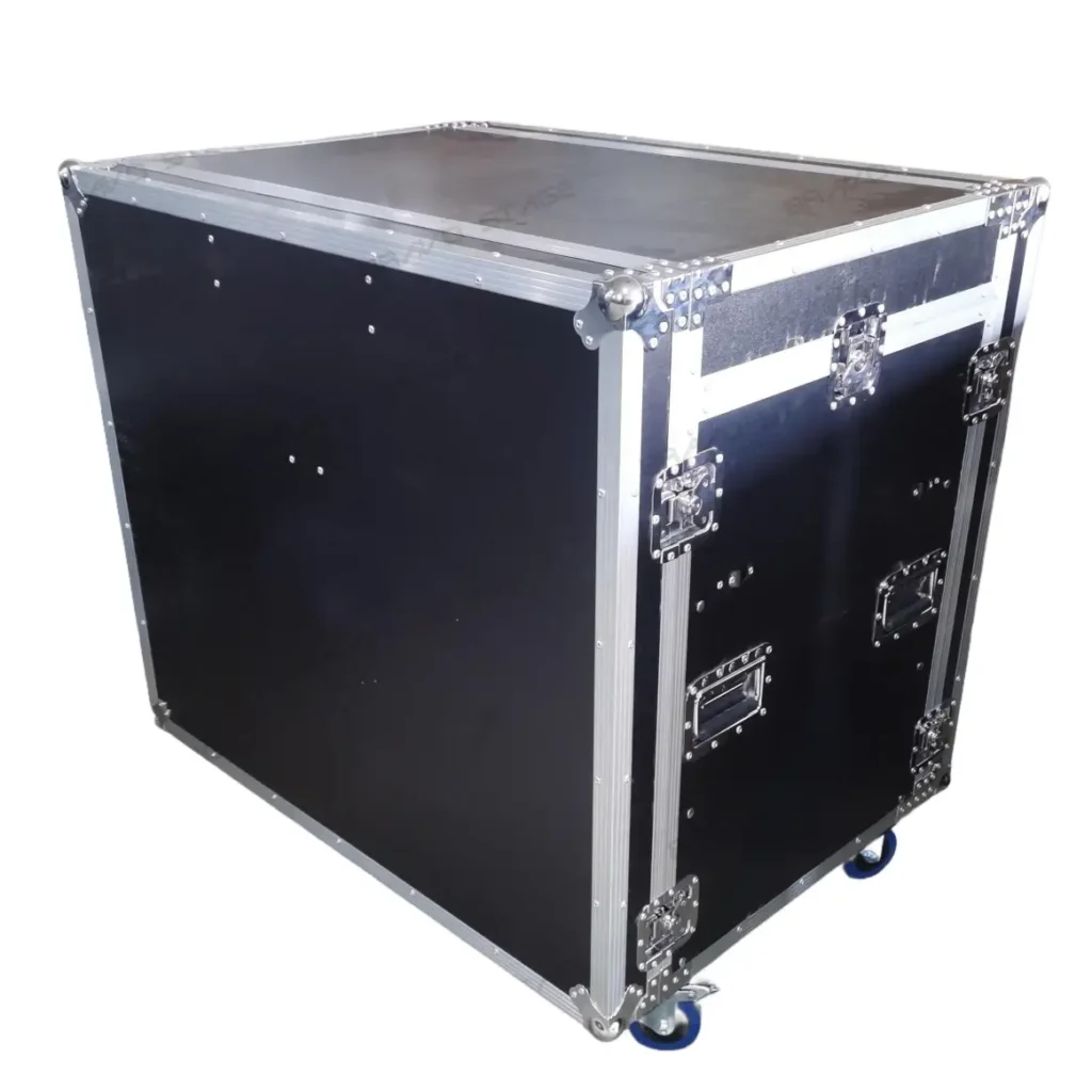ATA Flight Style Mixing Console Case 12U Shockproof Rack (2) Side Tables