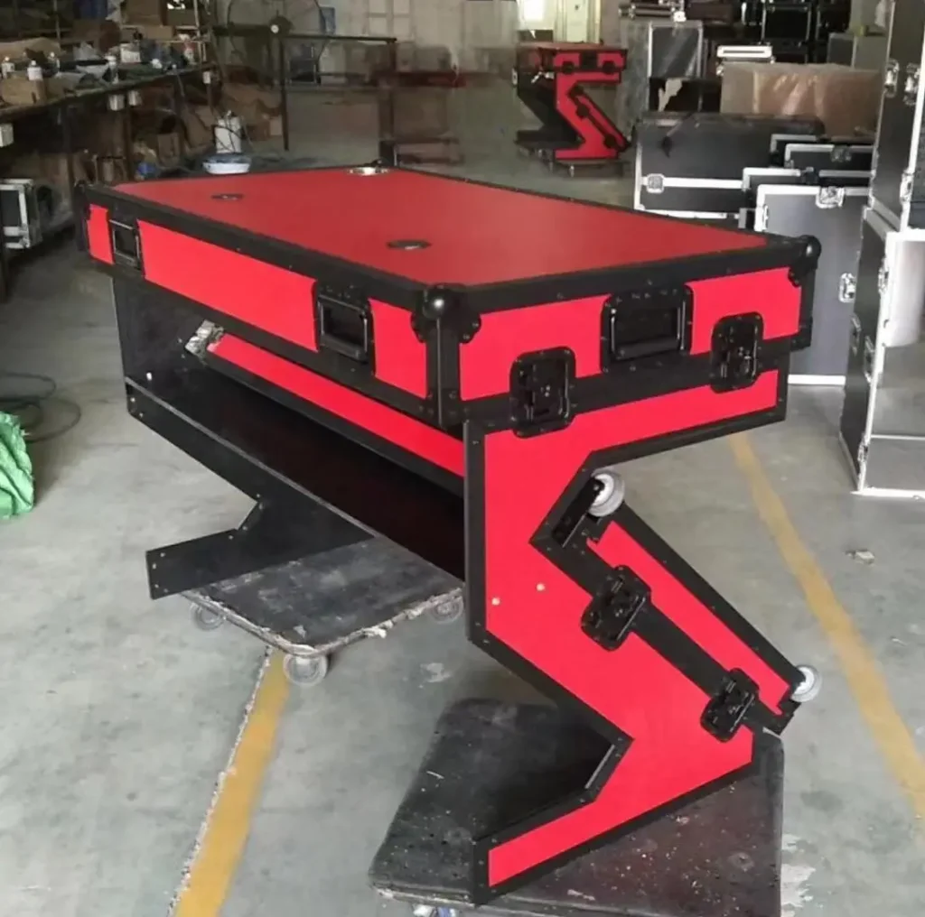 Foldable DJ Z Style Table Flight Case with Beer Cup