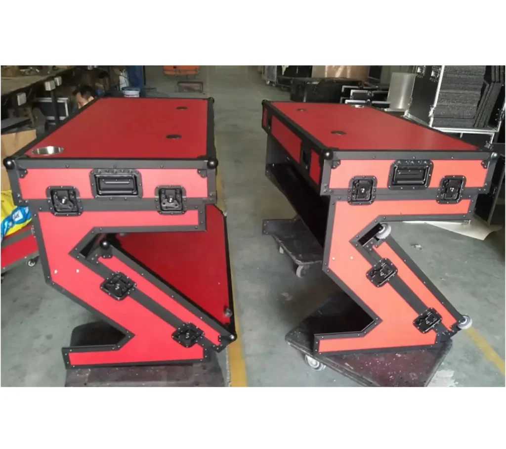 Foldable DJ Z Style Table Flight Case with Beer Cup