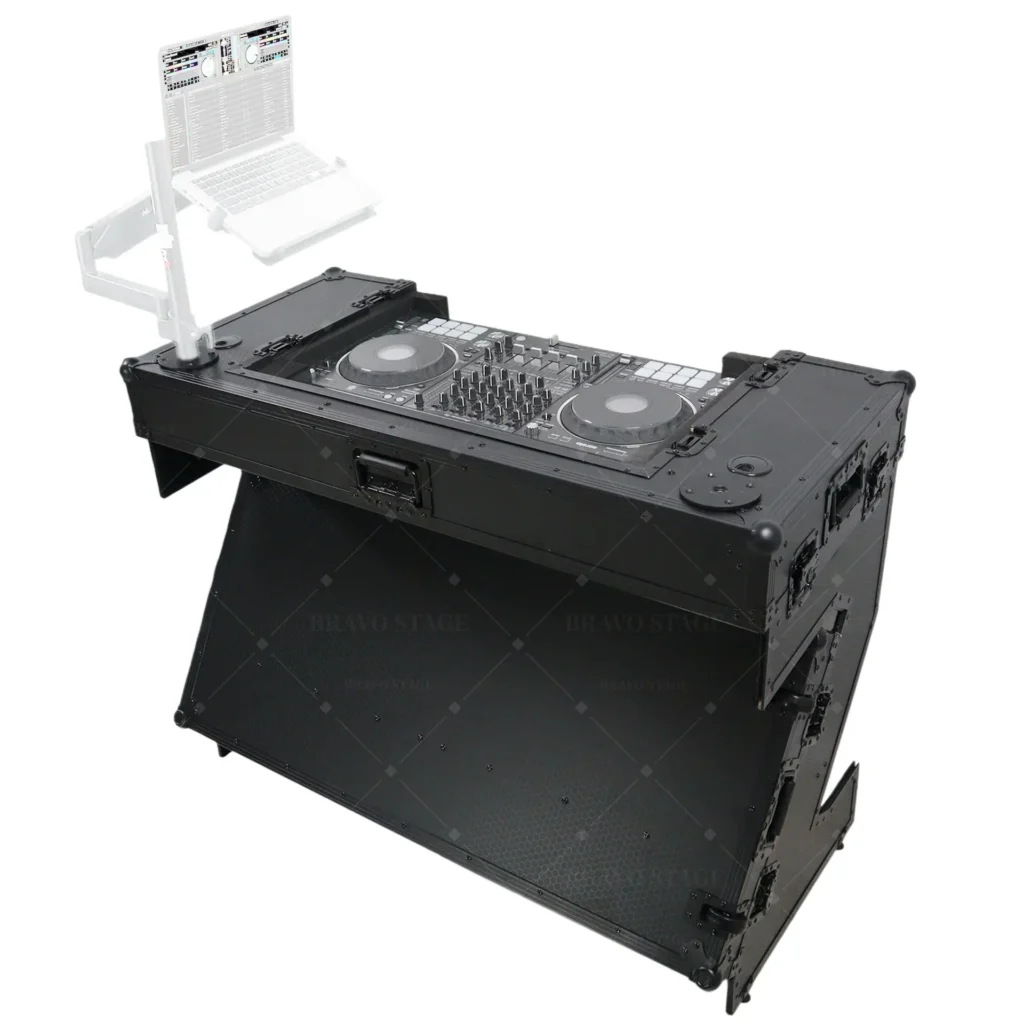 ATA Flight Case Folding DJ Z-Table Mobile Workstation
