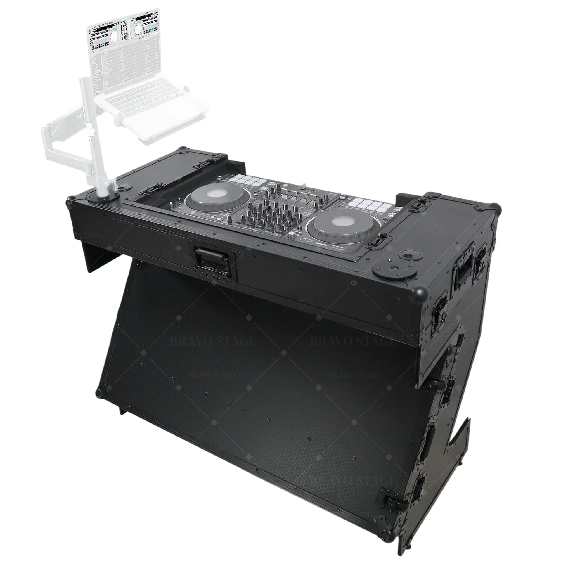 ATA Flight Case Folding DJ Z-Table Mobile Workstation